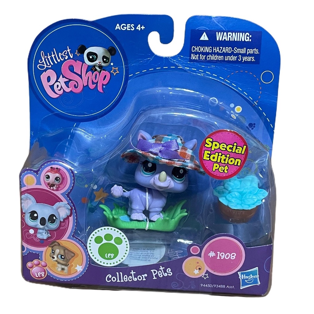 Littlest Pet Shop LPS Special Edition Collectors Pet Series Rhinoceros #1908